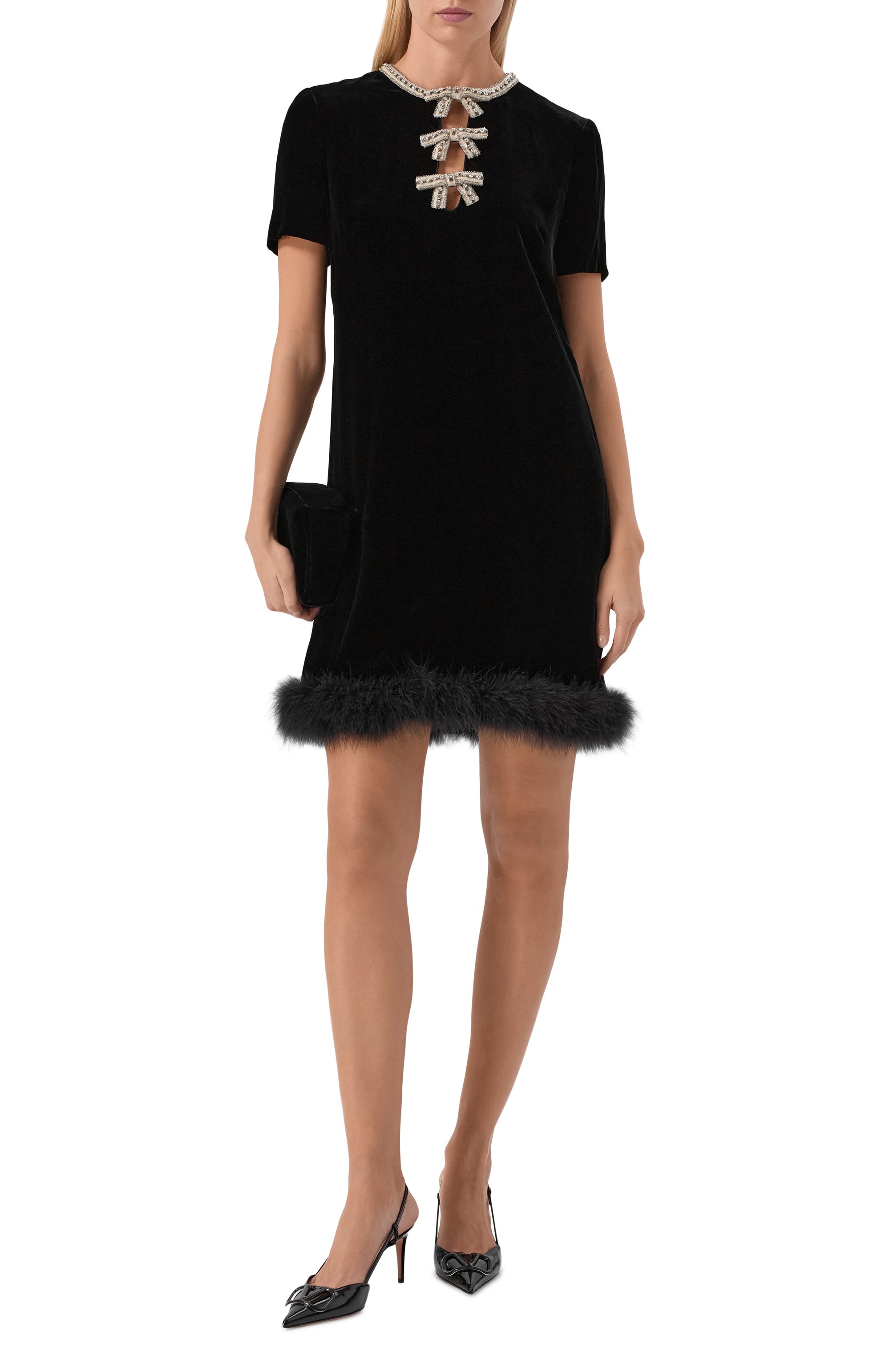 Бархатное платье VALENTINO, арт. 8B3VAHH5/9Q9, фото 2