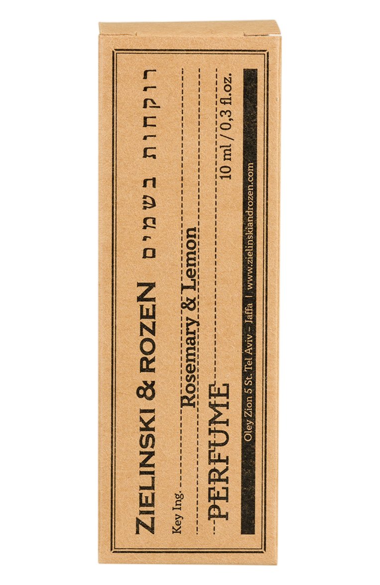 Духи розмарин, лимон (10ml) ZIELINSKI&ROZEN бесцветного цвета, арт. 4603720459453 | Фото 2 (Региональные ограничения белый список (Axapta Mercury): Не проставлено; Нос: Не проставлено; Тип продукта - парфюмерия: Духи; Ограничения доставки: flammable)