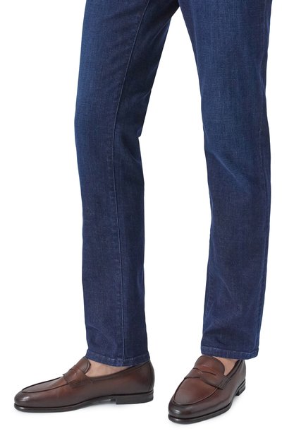 Кожаные пенни-лоферы carlos SANTONI, арт. MCNG18837SI90MEM, фото 3