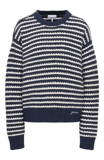 Женский свитер из шерсти и хлопка GANNI, арт. K2550/2733
