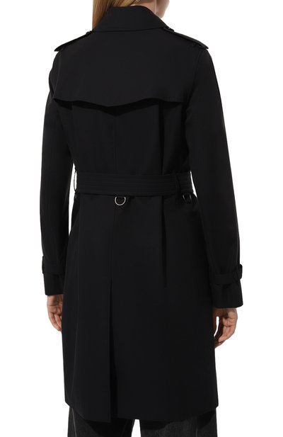 Хлопковый тренч BURBERRY черного цвета по цене 290500 руб., арт. 8045775, фото 4 Хлопковый тренч BURBERRY, арт. 8045775, фото 4