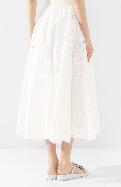 Юбка-миди REDVALENTINO белого цвета по цене 79700 руб., арт. TR0RAD40/50F, фото 4 Юбка-миди REDVALENTINO, арт. TR0RAD40/50F, фото 4