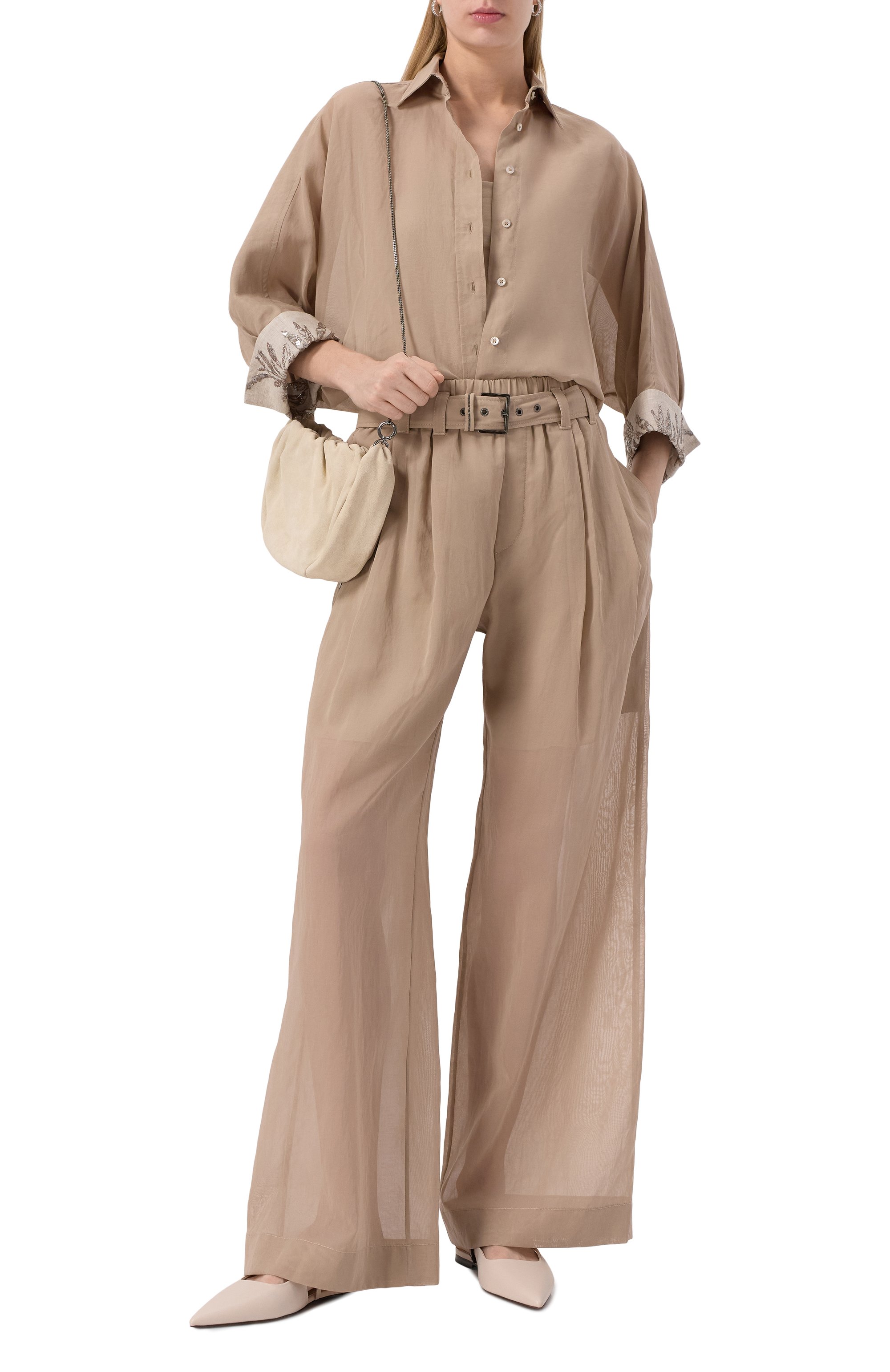 Хлопковая рубашка BRUNELLO CUCINELLI, арт. MH911RH616, фото 2