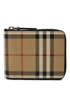 Мужской портмоне BURBERRY бежевого цвета, арт. 8071081 | Фото 1 (Материал сплава: Проставлено; Нос: Не проставлено; Материал: Текстиль, Синтетический материал)