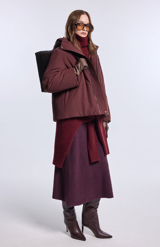 Кожаные сапоги Alizze 85 Jimmy Choo F_AL.EA/IZ/ZE KB 85/SUE_SQM.AL_5A_IZ/ZE KB 85 Бордовый  F_AL.EA/IZ/ZE KB 85/SUE_SQM.AL_5A_IZ/ZE KB 85 Фото 7