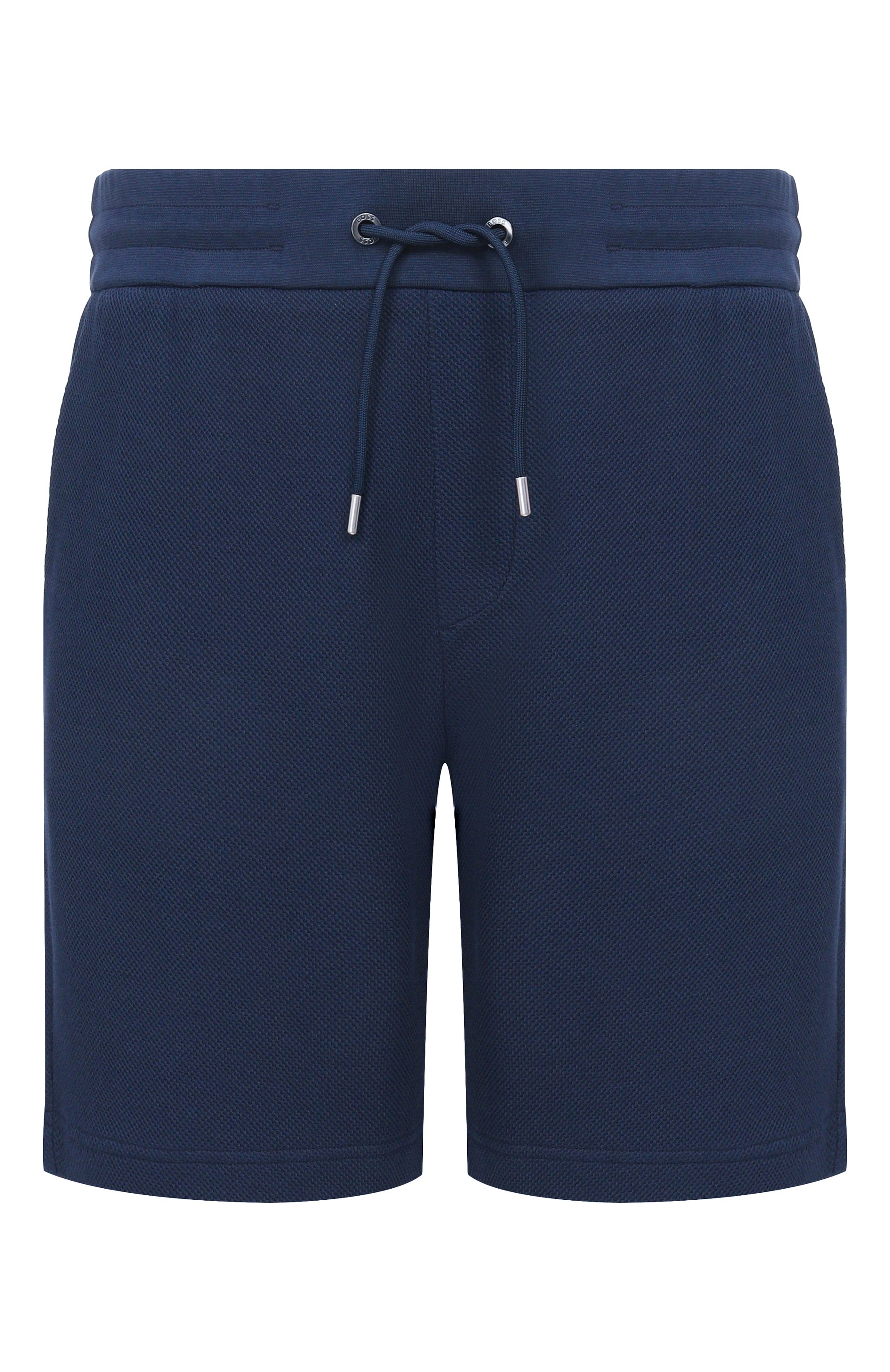 Хлопковые шорты BOSS темно-синего цвета по цене 20950 руб., арт. 50559797, фото 1 Хлопковые шорты BOSS, арт. 50559797, фото 1