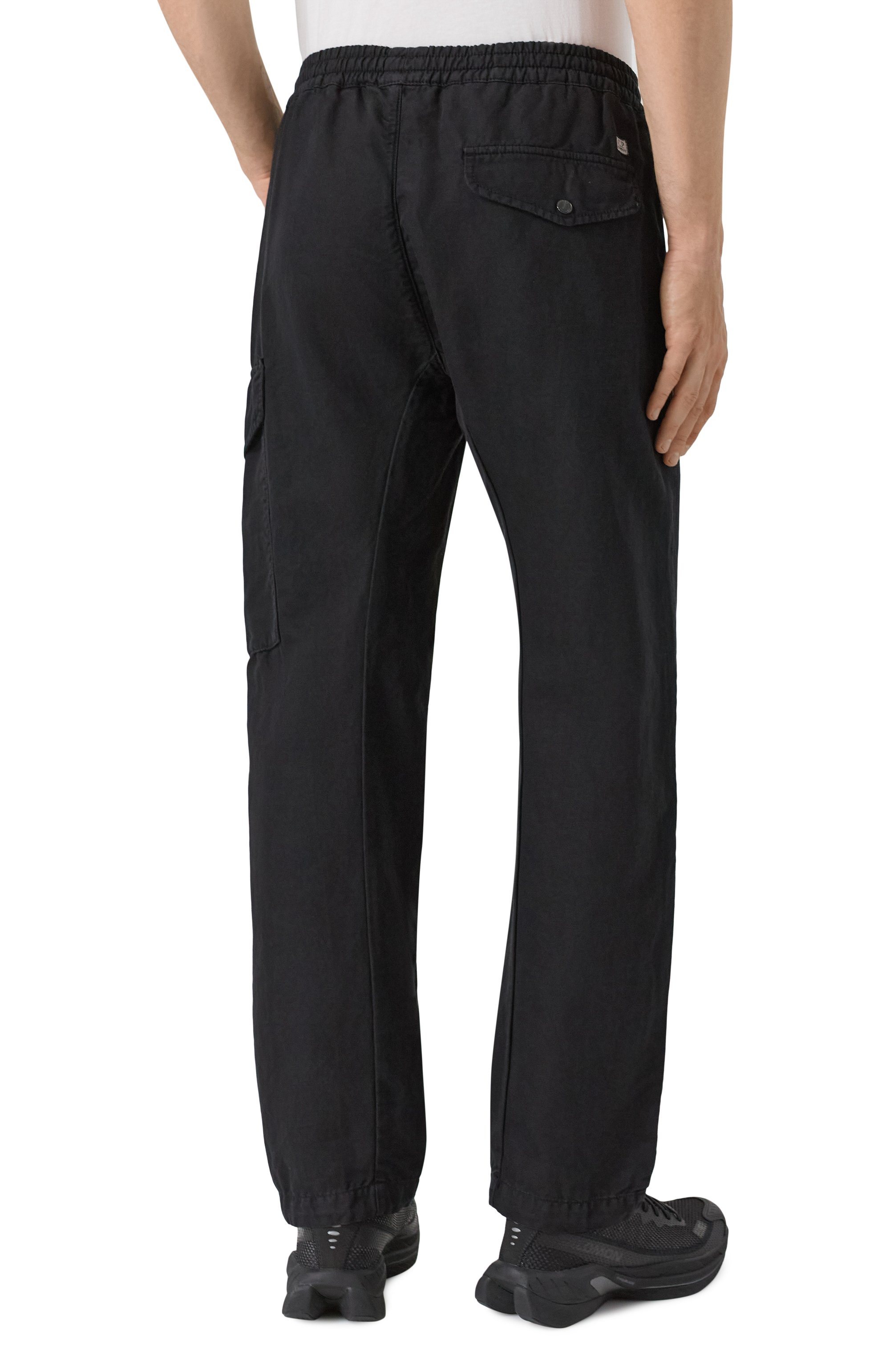 Брюки из хлопка и льна C.P. COMPANY, арт. 18CMPA062A006273G, фото 4