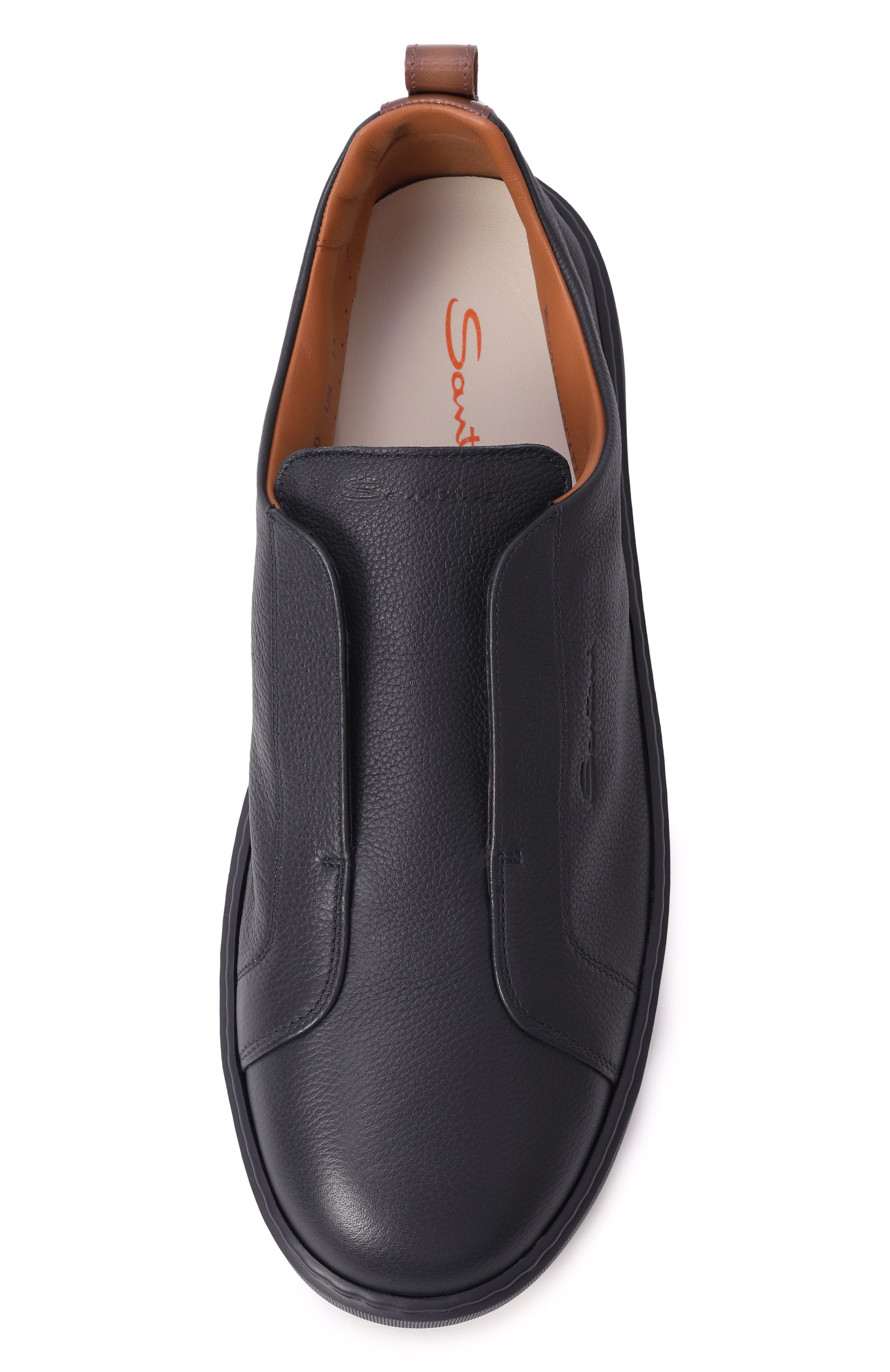 Кожаные кеды cleanic SANTONI, арт. MBCG219950CATLLD, фото 6