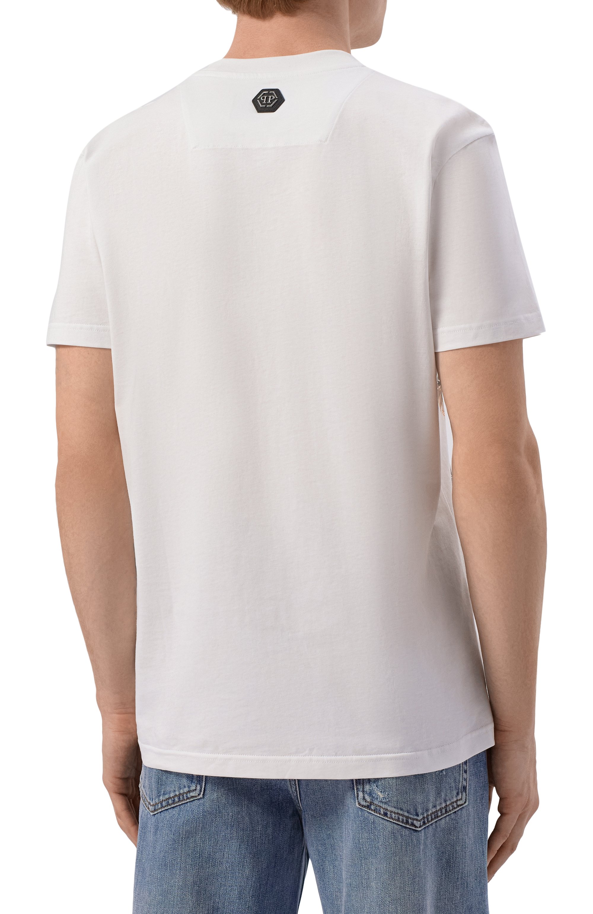 Хлопковая футболка PHILIPP PLEIN, арт. SAFC MTK8837 PJY002N, фото 4