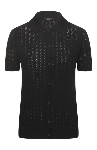 Кардиган из вискозы PIETRO BRUNELLI черного цвета по цене 16800 руб., арт. MEB028/VIB88P, фото 1 Кардиган из вискозы PIETRO BRUNELLI, арт. MEB028/VIB88P, фото 1