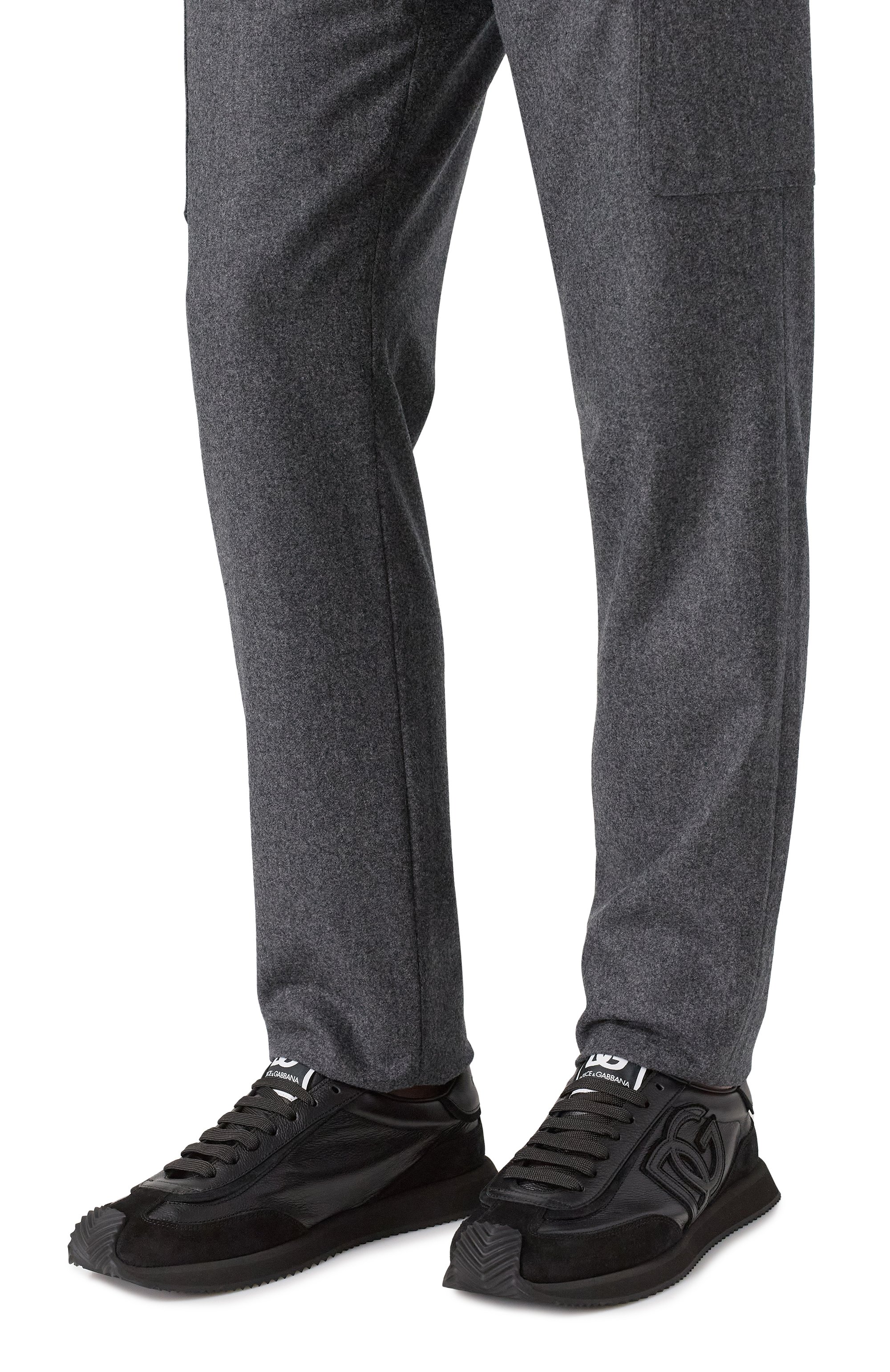 Кожаные кроссовки dg cushion DOLCE & GABBANA, арт. CS2288/A0124, фото 3