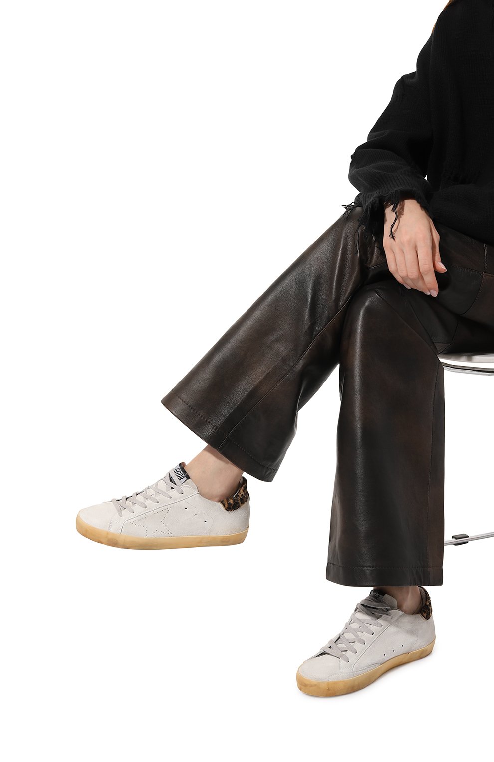 Замшевые кеды super-star GOLDEN GOOSE DELUXE BRAND, арт. GWF00105.F003267, фото 3