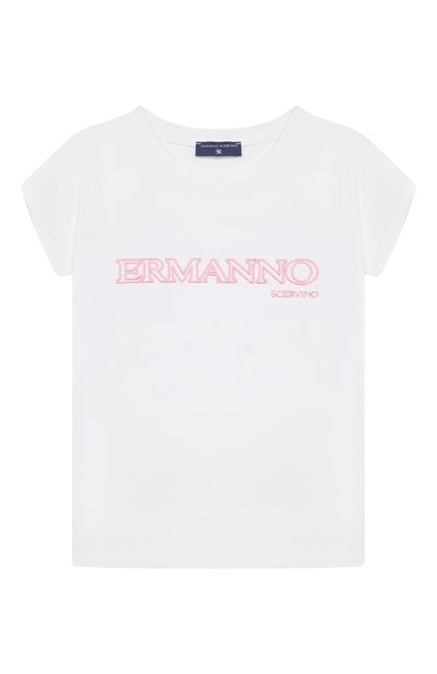 Хлопковая футболка ERMANNO SCERVINO, арт. Z1G608