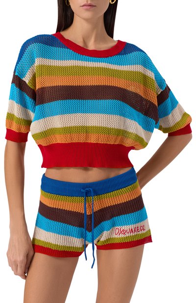 Хлопковый пуловер DSQUARED2, арт. S73HA0172/D13128, фото 3