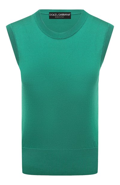 Женский шелковый топ DOLCE & GABBANA, арт. FXT04T/JBSHX
