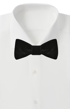 Мужской хлопковый галстук-бабочка ZEGNA черного цвета, арт. Z8D66/48V | Фото 2 (Материал: Хлопок, Текстиль; Нос: Не проставлено)