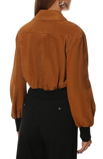 Замшевый бомбер KHAITE, арт. 6058709/MERCEDES, фото 4