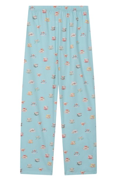 Хлопковая пижама STORY LORIS голубого цвета по цене 17400 руб., арт. 35101/8-16, фото 4 Хлопковая пижама STORY LORIS, арт. 35101/8-16, фото 4