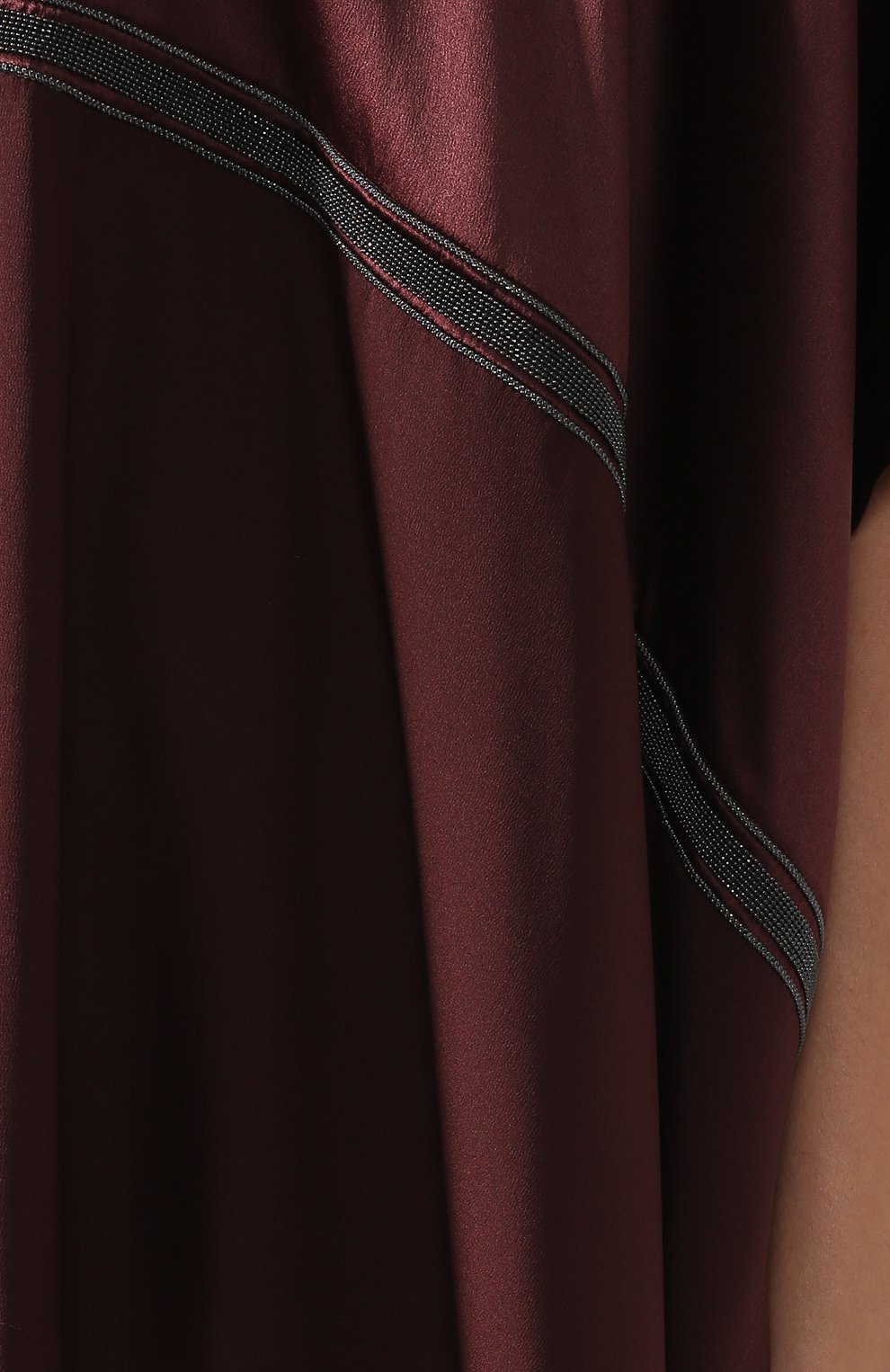 Шелковый топ свободного кроя с воротником-стойкой BRUNELLO CUCINELLI, арт. M0C59E5504, фото 5