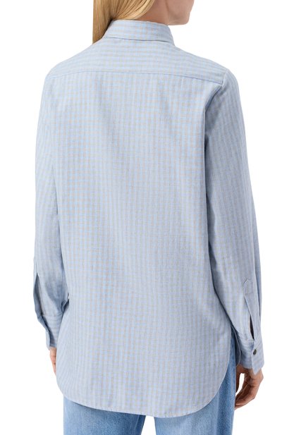 Рубашка из хлопка и кашемира KITON, арт. D52445H0947013, фото 4