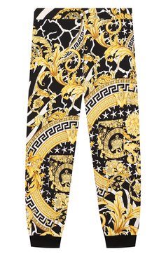 Детские хлопковые джоггеры VERSACE разноцветного цвета, арт. YD000099/YA00277/8A-14A | Фото 1 (Региональные ограничения белый список (Axapta Mercury): RU; Материал сплава: Проставлено, Проверено; Нос: Не проставлено; Материал внешний: Хлопок; Статус проверки: Проверено, Проверена категор�ия; Мальчики Кросс-КТ: Джоггеры-одежда)