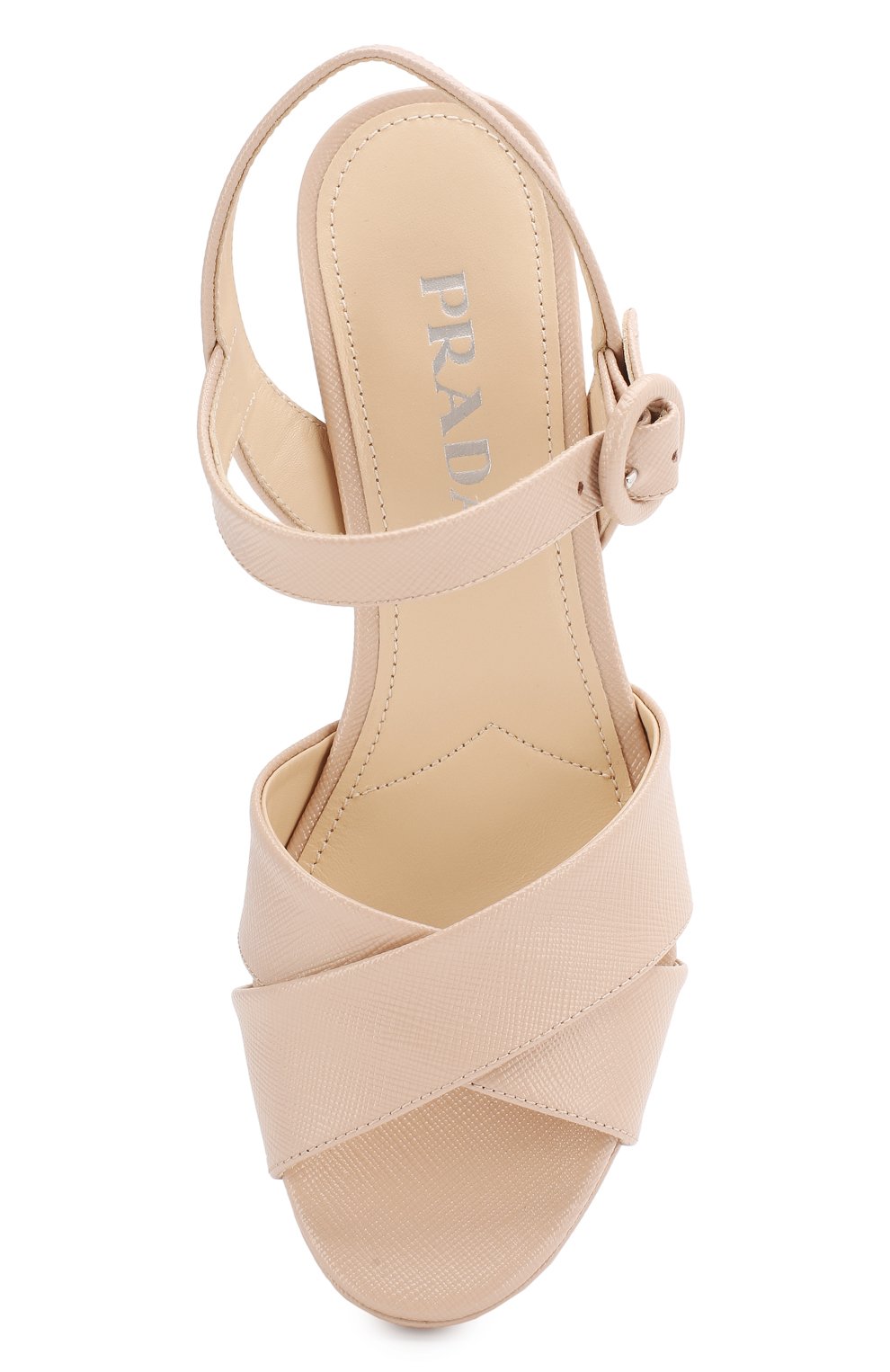 Кожаные босоножки PRADA, арт. 1XP890-3A9S-F0236-B065, фото 4