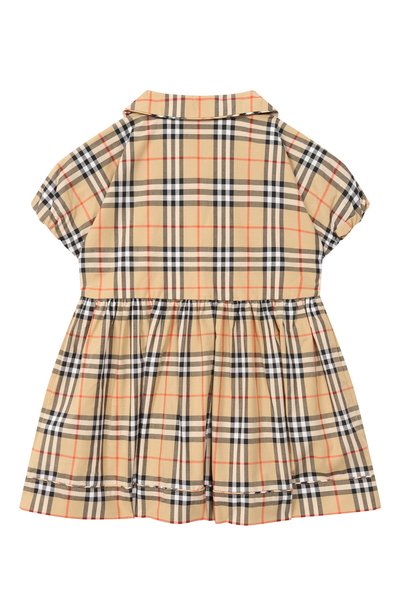 Комплект из платья и шорт BURBERRY бежевого цвета по цене 43350 руб., арт. 8126411, фото 3 Комплект из платья и шорт BURBERRY, арт. 8126411, фото 3