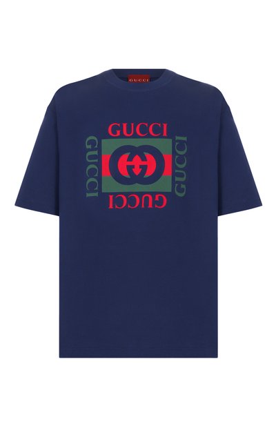 Мужская хлопковая футболка GUCCI, арт. 784361/XJGKA