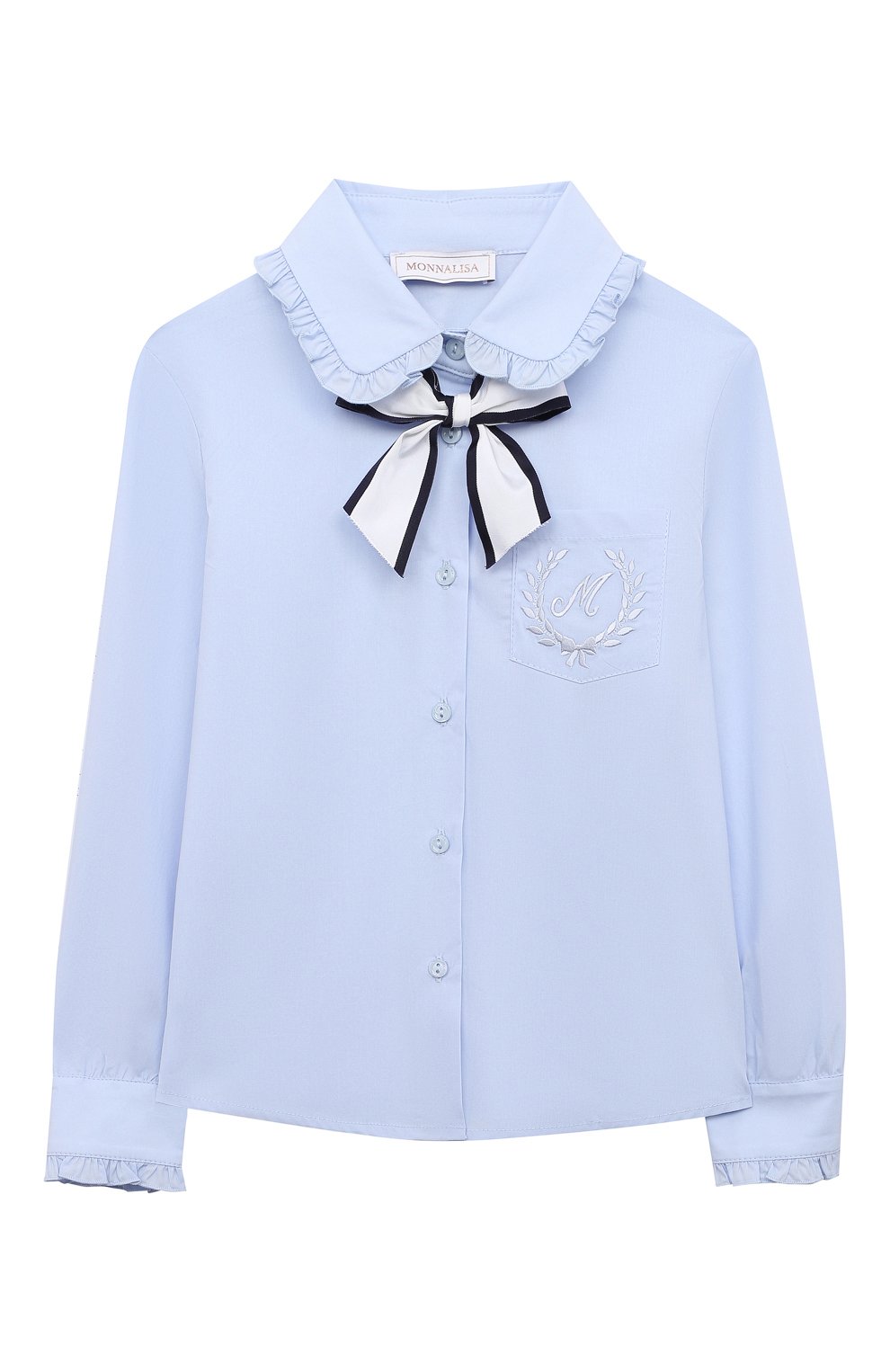 Хлопковая блузка MONNALISA, арт. 18BCAS, фото 1