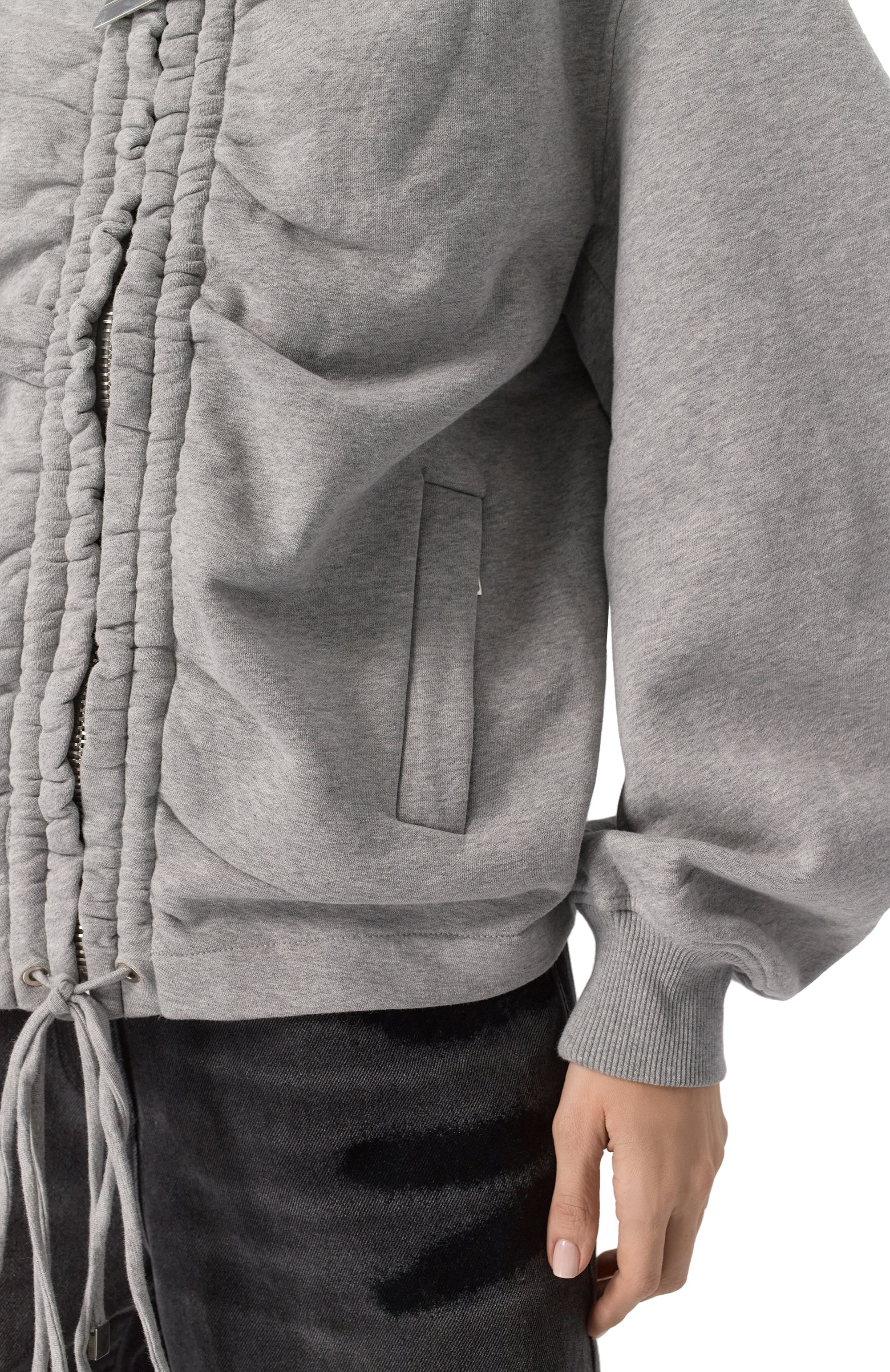 Хлопковая толстовка THE ATTICO, арт. 248WCF19/JF03, фото 5