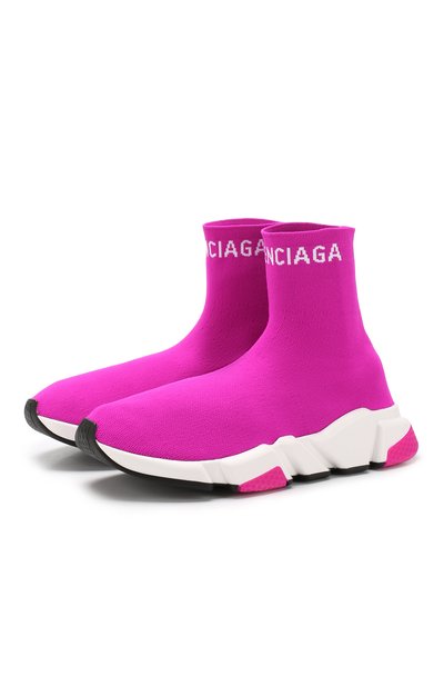 Текстильные кроссовки speed BALENCIAGA фуксия цвета по цене 79950 руб., арт. 579616/W1P20, фото 1 Текстильные кроссовки speed BALENCIAGA, арт. 579616/W1P20, фото 1