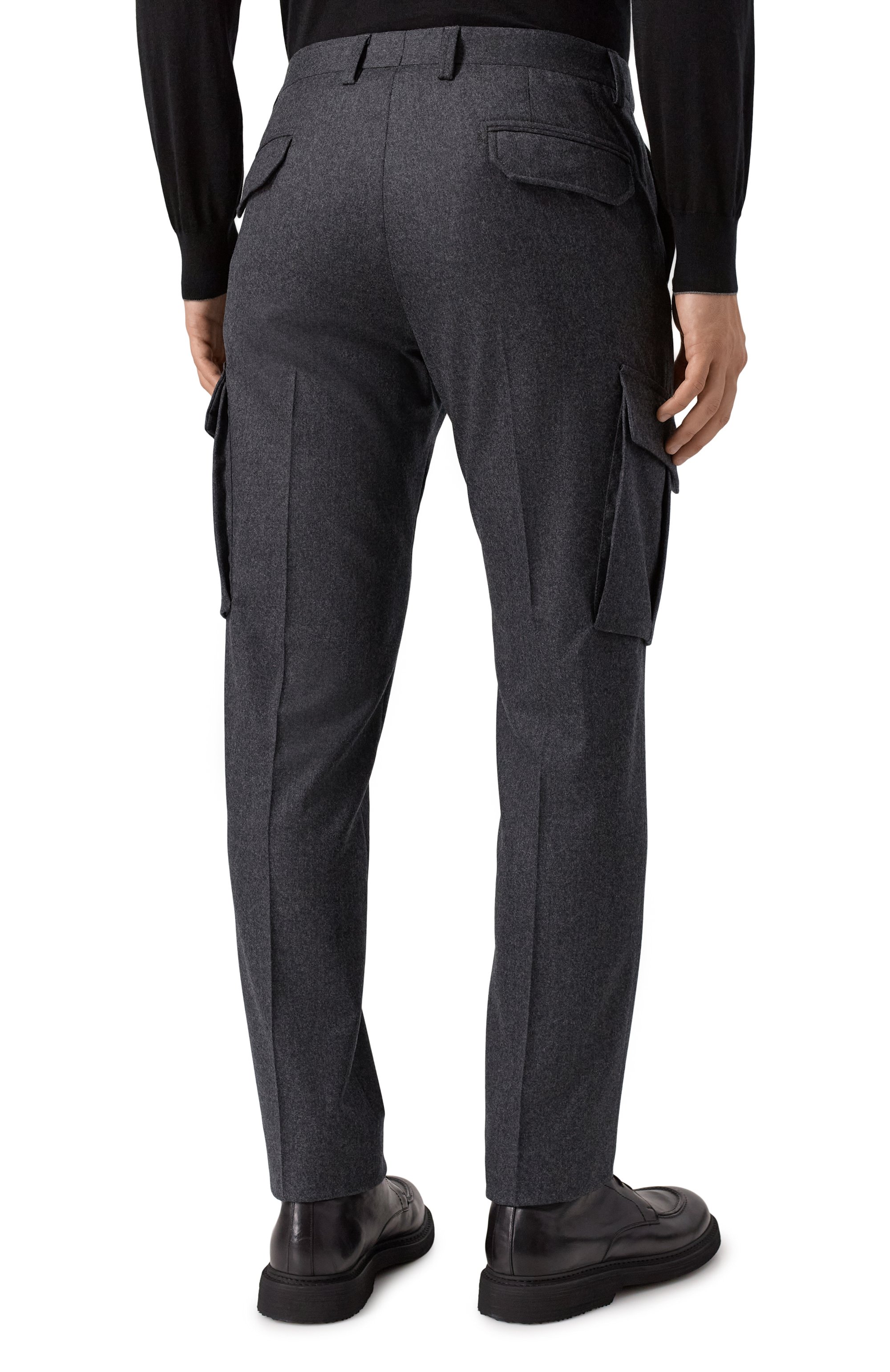 Шерстяные брюки-карго CORNELIANI, арт. 264L02-2618111, фото 4