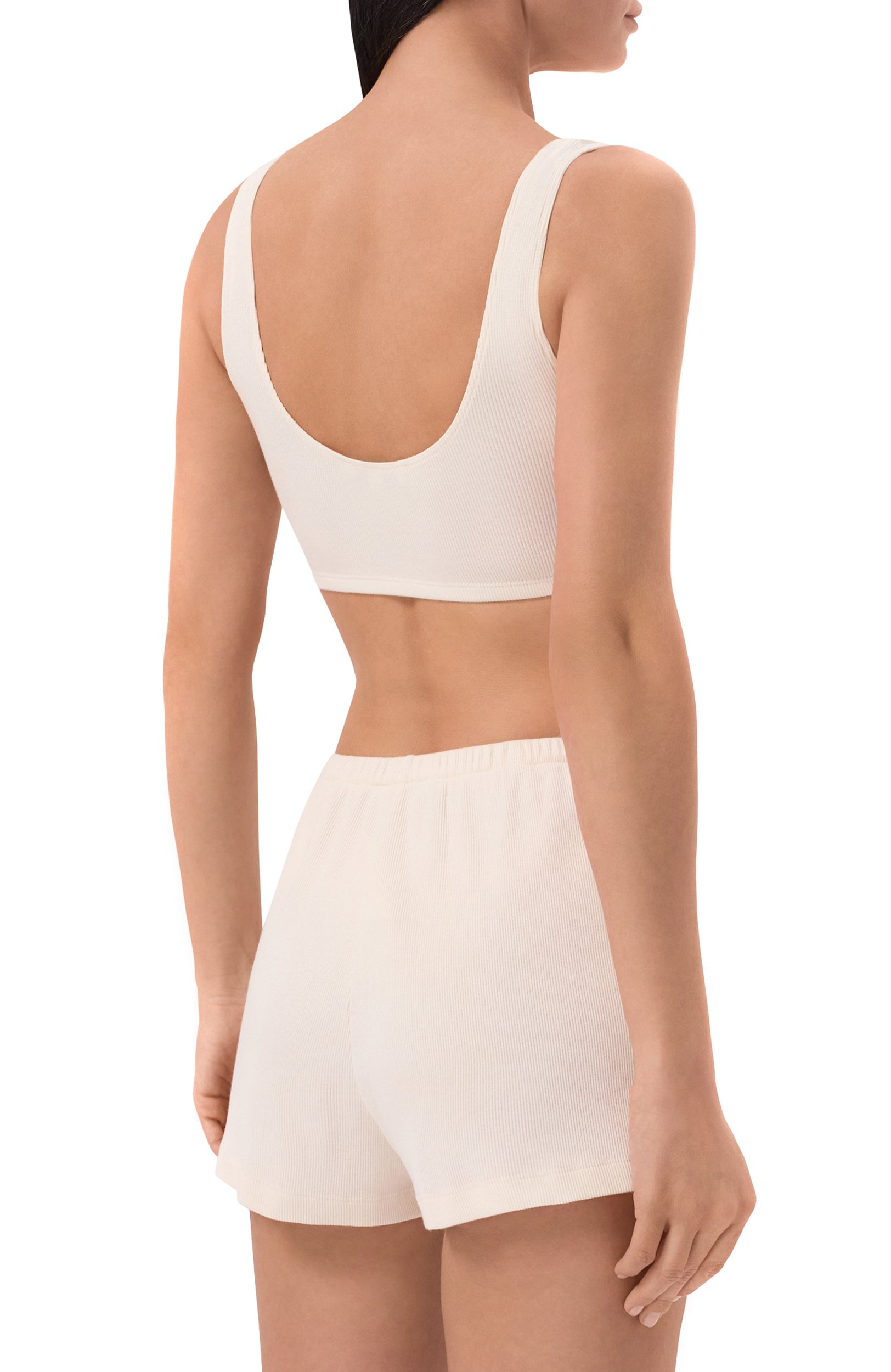Хлопковый бюстгальтер-бралетт SPORTY AND RICH, арт. T011474326WH37, фото 4