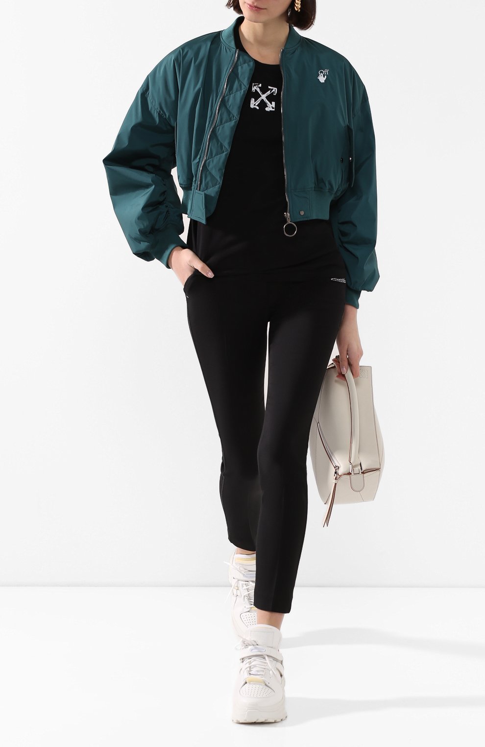 Хлопковая футболка OFF-WHITE, арт. 0WAA049S20JER0091001, фото 2