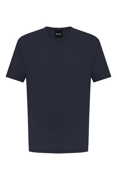 Мужская футболка из хлопка и льна BOSS, арт. 50537498
