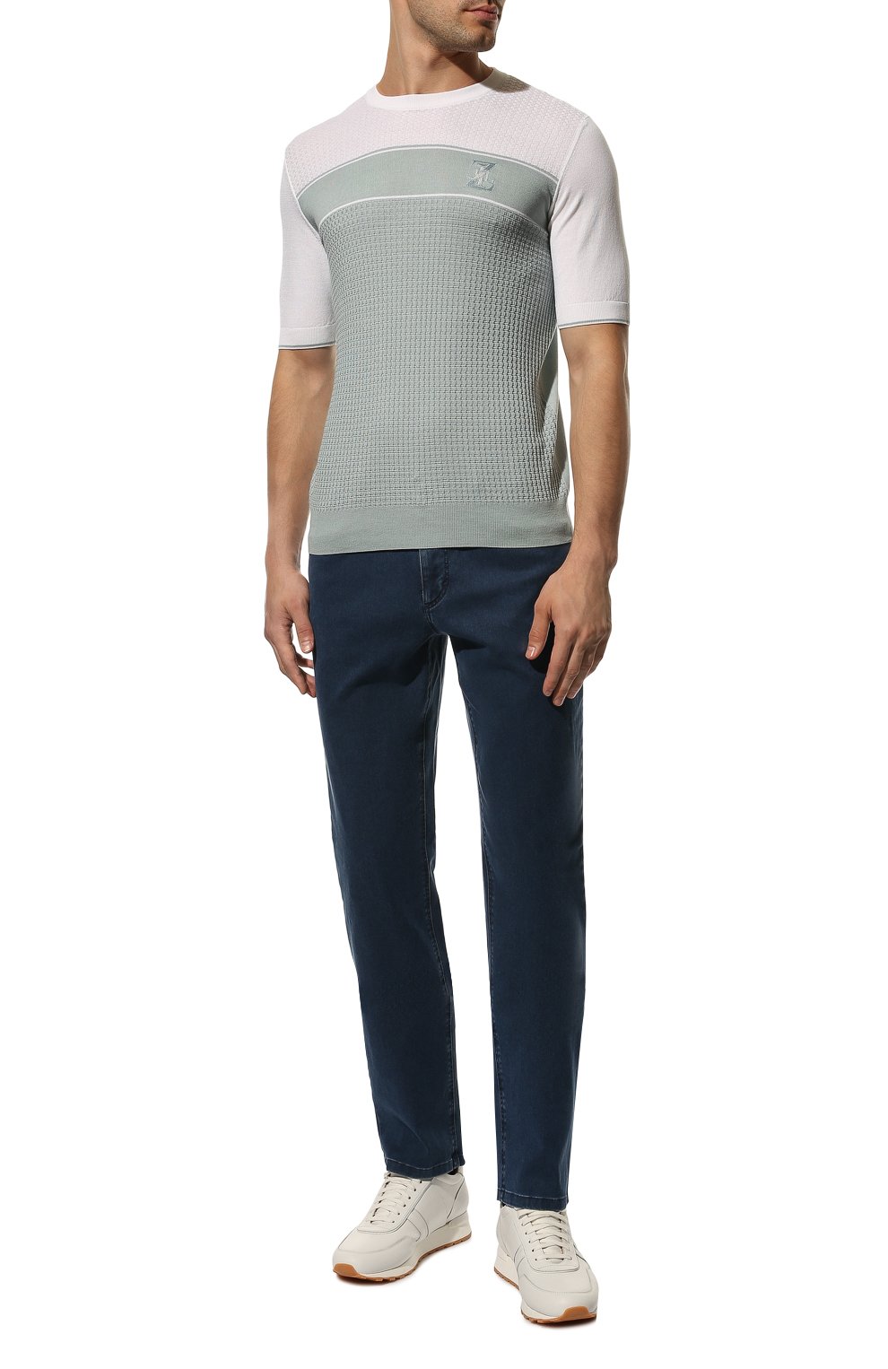 Джемпер из хлопка и шелка ZILLI, арт. MBX-TS020-BIMA1/MC01, фото 2