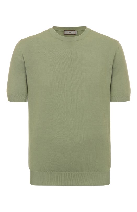 Хлопковый джемпер Canali C0719/MK00145 Зелёный C0719/MK00145