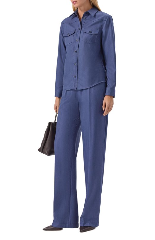 Кашемировая рубашка MVST M25.1MW.B003/2453/54 Синий  M25.1MW.B003/2453/54 Фото 2