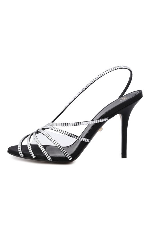 Атласные босоножки Star Xtal 95 Alevi Milano L26SC014.R.0222997/SATIN Чёрный  L26SC014.R.0222997/SATIN Фото 4