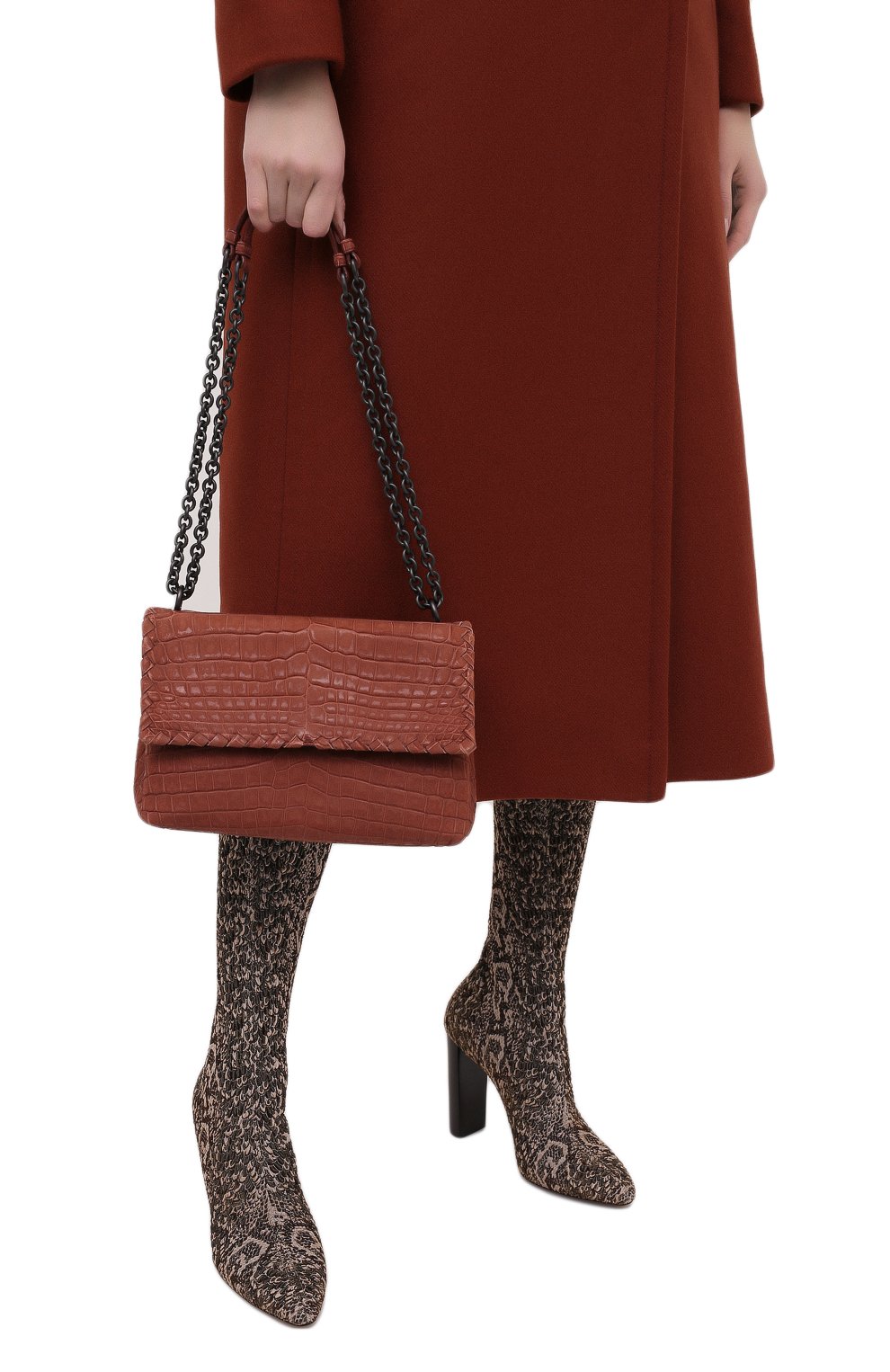 Сумка из кожи крокодила BOTTEGA VENETA, арт. 420462/VBH81, фото 2