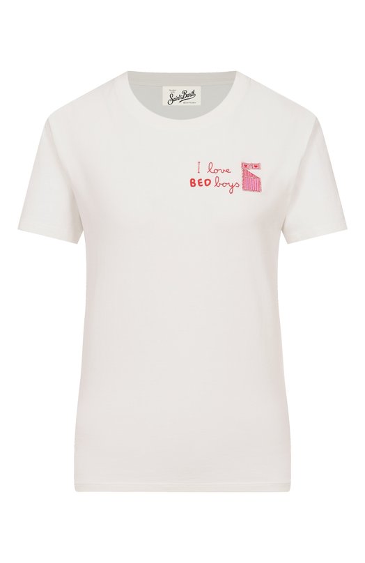 Хлопковая футболка MC2 Saint Barth EMI0002-03772I/EMILIE W Белый EMI0002-03772I/EMILIE W