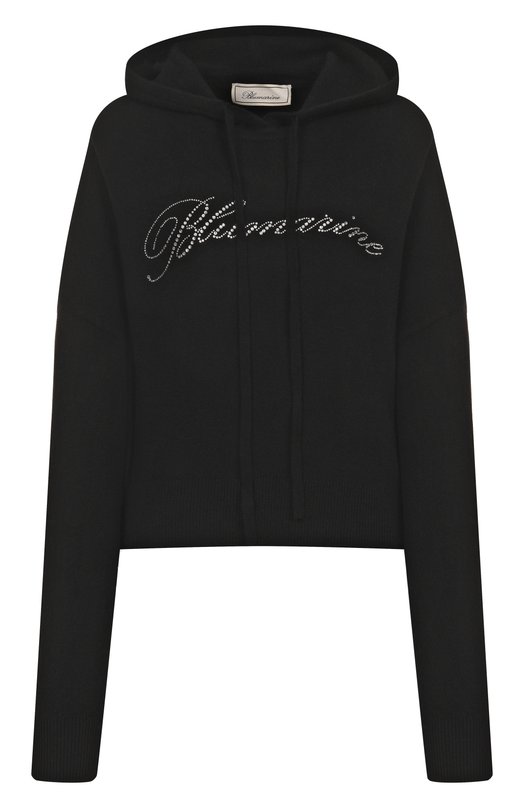 Шерстяное худи Blumarine 2M600A/N0990 Чёрный 2M600A/N0990