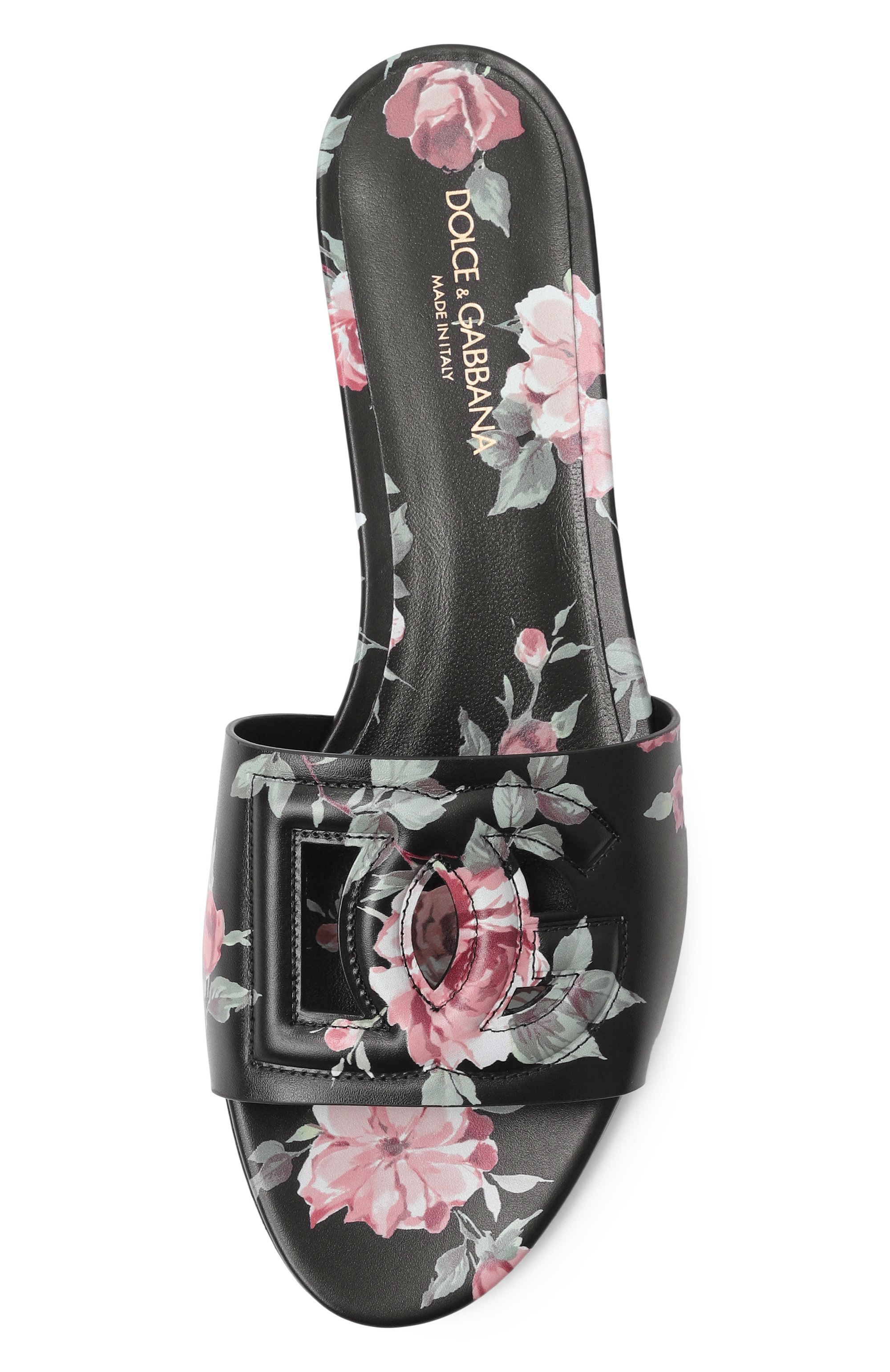 Кожаные шлепанцы bianca DOLCE & GABBANA, арт. CQ0436/AZ046, фото 6