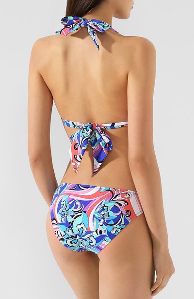 Плавки-бикини с принтом EMILIO PUCCI синего цвета по цене 8250 руб., арт. 9EMX01/9E777, фото 3 Плавки-бикини с принтом EMILIO PUCCI, арт. 9EMX01/9E777, фото 3
