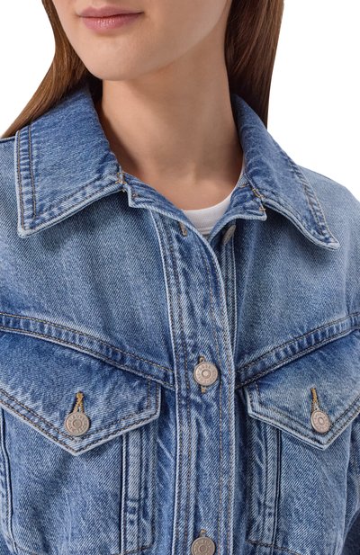 Джинсовая куртка chinched BOSS ORANGE, арт. 50552472, фото 5