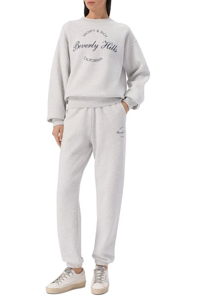 Хлопковый свитшот SPORTY AND RICH, арт. ST09876257GY03, фото 2