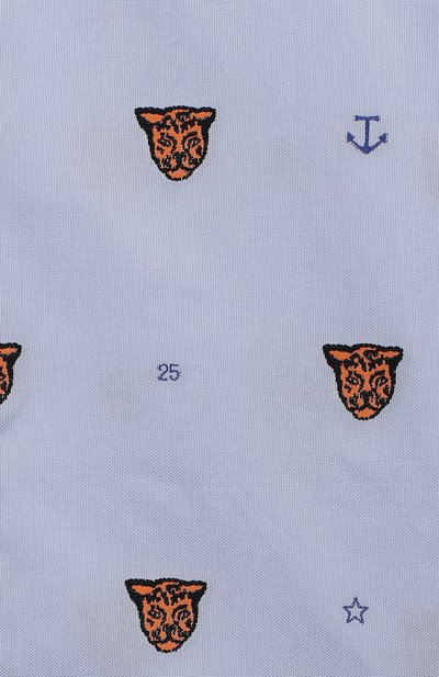 Хлопковая рубашка GUCCI голубого цвета по цене 42900 руб., арт. 574554/XWAFM, фото 3 Хлопковая рубашка GUCCI, арт. 574554/XWAFM, фото 3