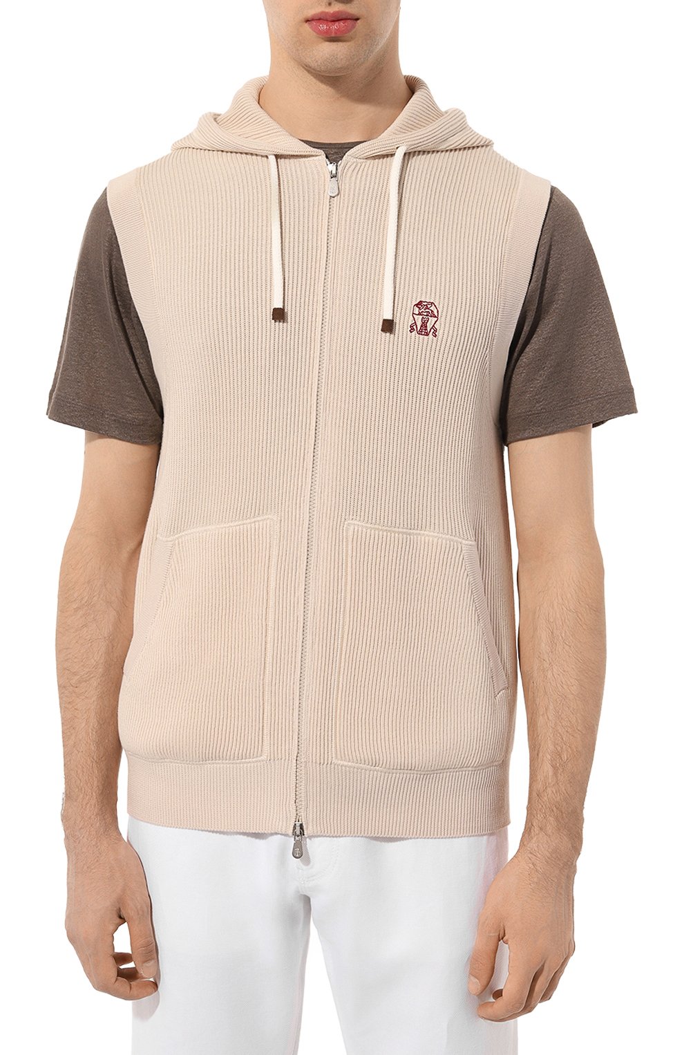 Хлопковый жилет BRUNELLO CUCINELLI, арт. M2920B2308, фото 3
