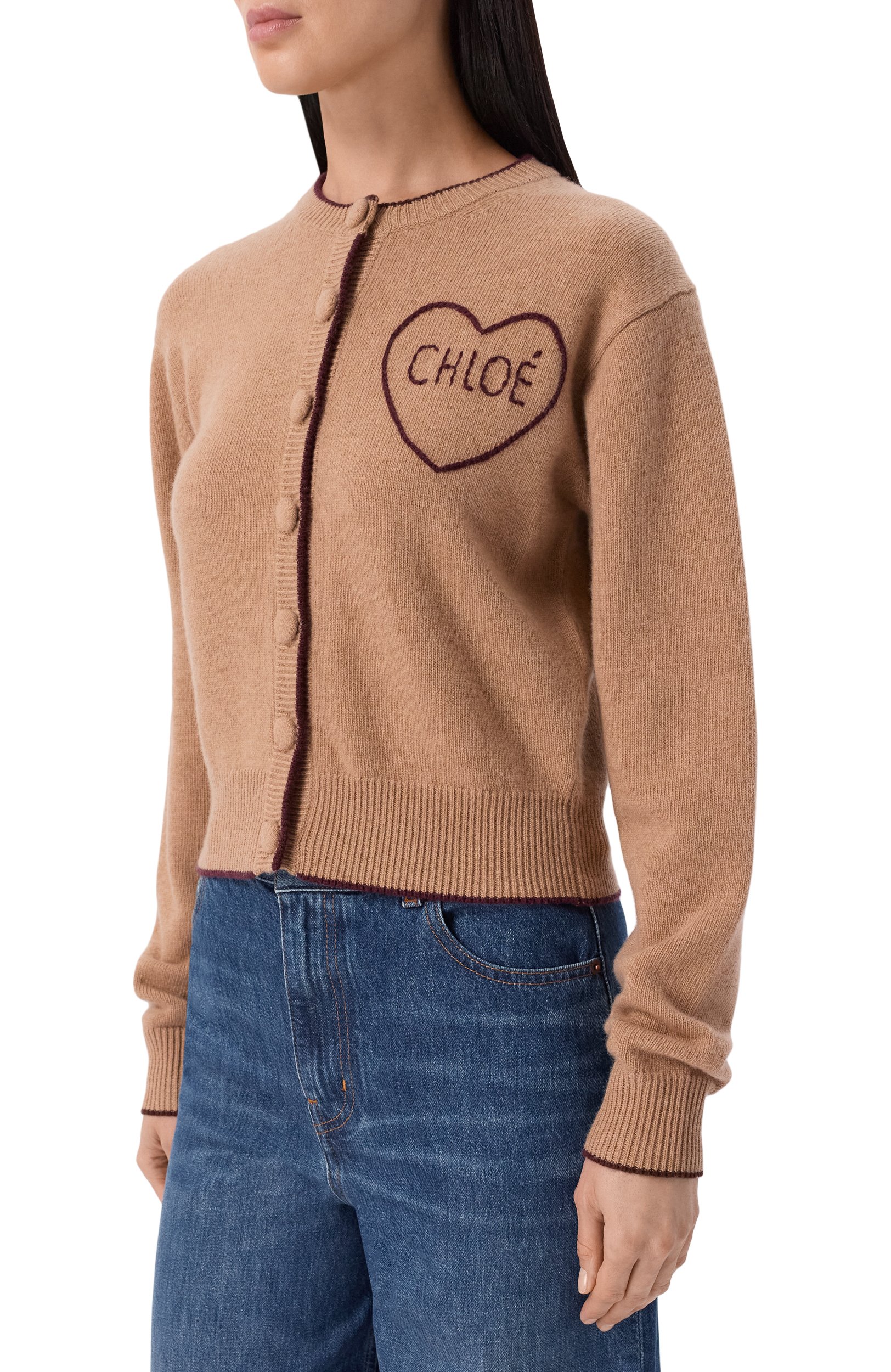 Кардиган из шерсти и кашемира CHLOÉ, арт. CH26AMC15710, фото 3