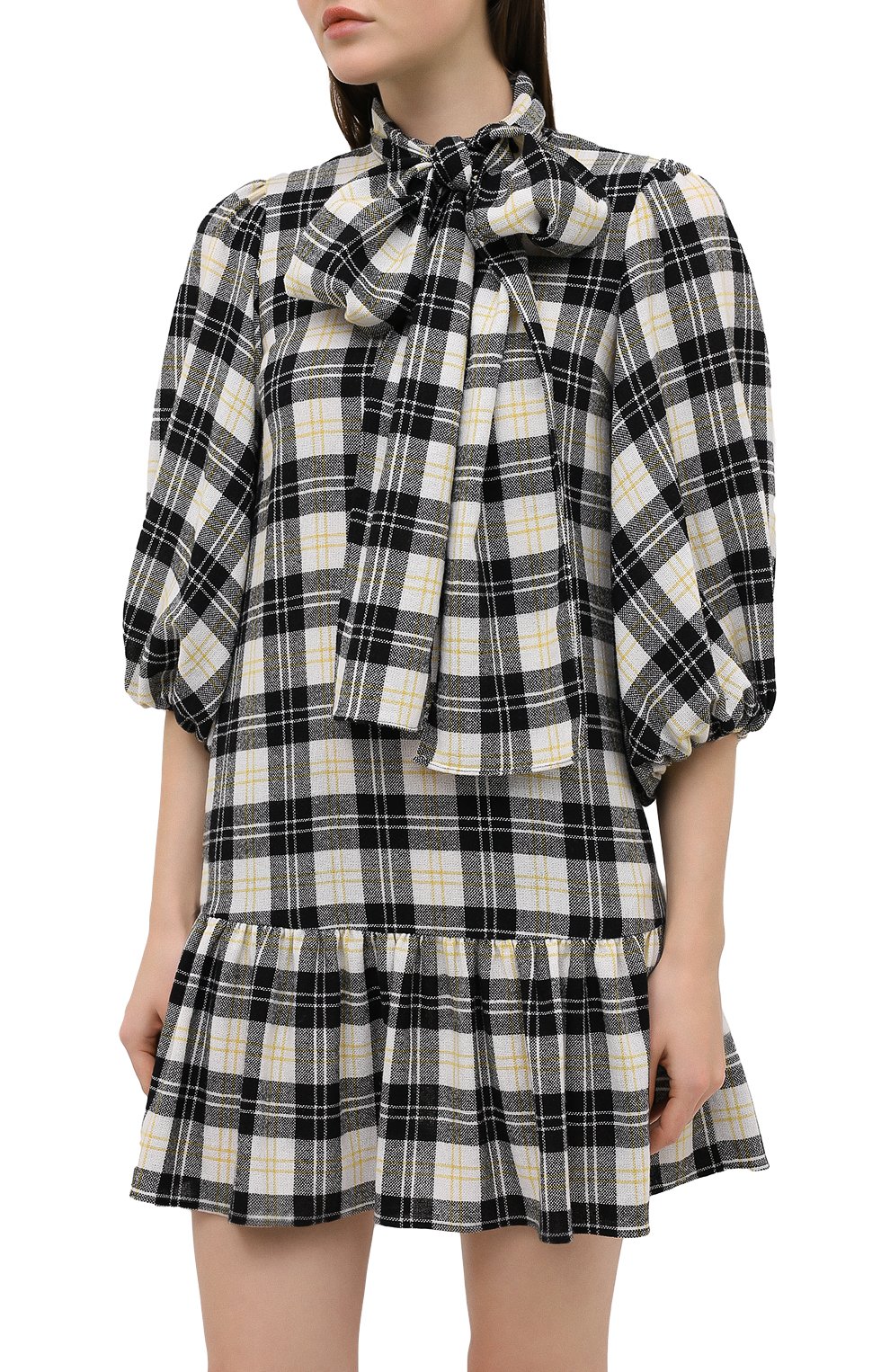 Платье REDVALENTINO черно-белого цвета по цене 51850 руб., арт. UR0VAT60/5CW, фото 3 Платье REDVALENTINO, арт. UR0VAT60/5CW, фото 3